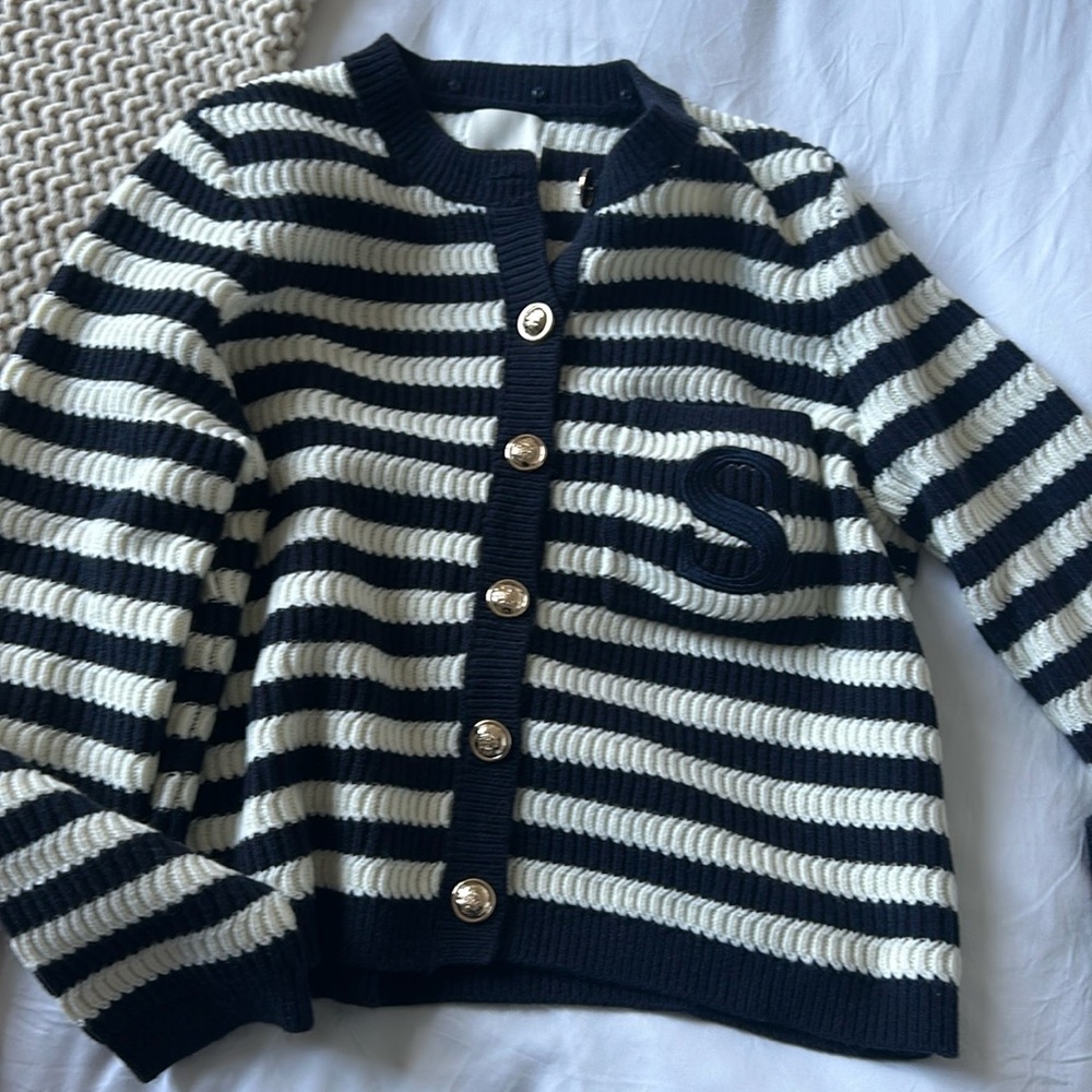 BNWT Sandro striped sweater size 1